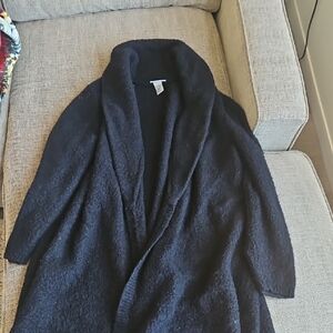 Cozy Black Shawl Cardigan